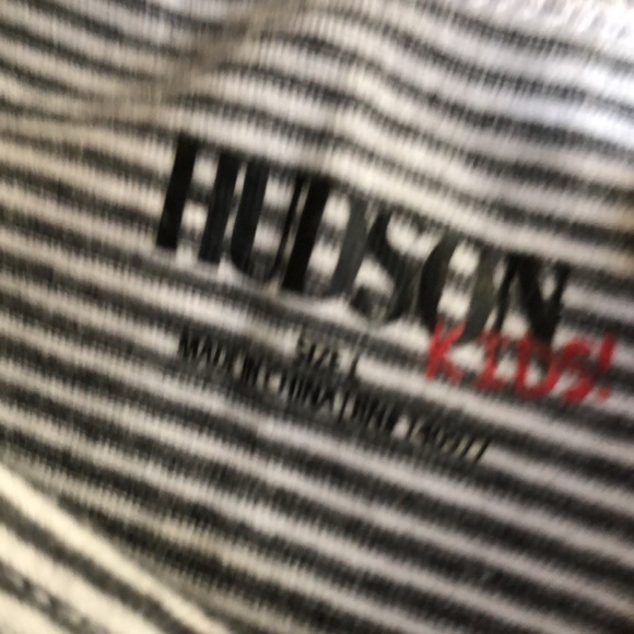 🌺🍎Hudson striped shirt with fringe girls large - Picture 4 of 7